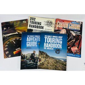 Harley Davidson HOG Touring Handbooks Adventure Guide & Custom Chrome Magazine